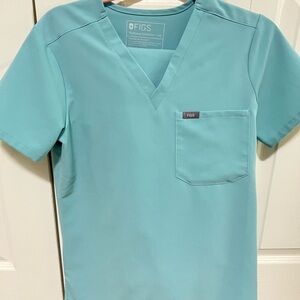 Figs Seaglass Catarina One-Pocket Scrub Top **limited edition color